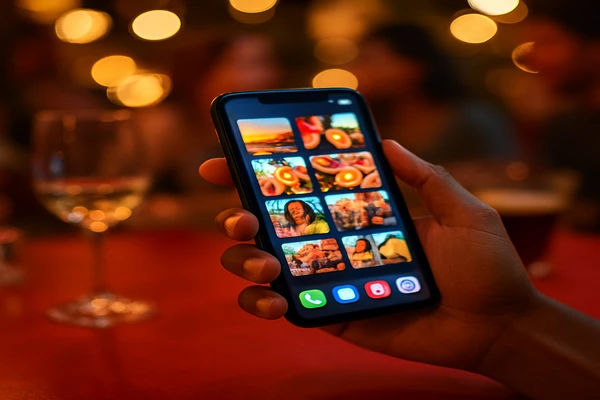 হাতে থাকা স্মার্টফোন নিয়ে একজন ব্যবহারকারী ডিজিটাল প্ল্যাটফর্মটি সহজে ব্যবহার করছেন