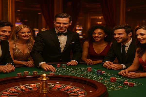 লাইভ টেবিল গেম সেটিংয়ে ডিলারের উপস্থিতি